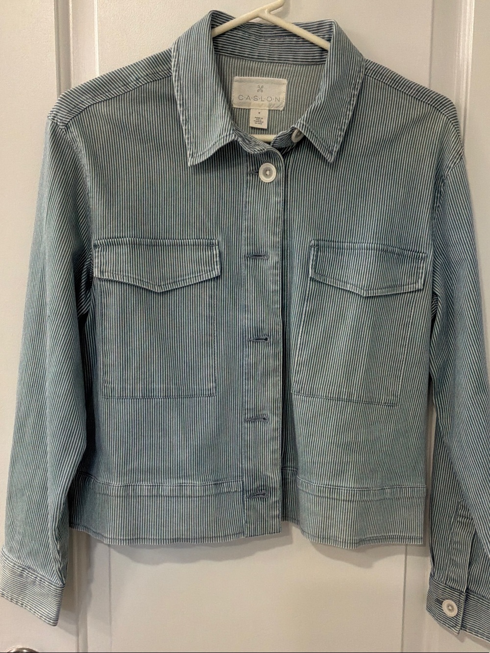 Caslon Railroad Striped Jacket